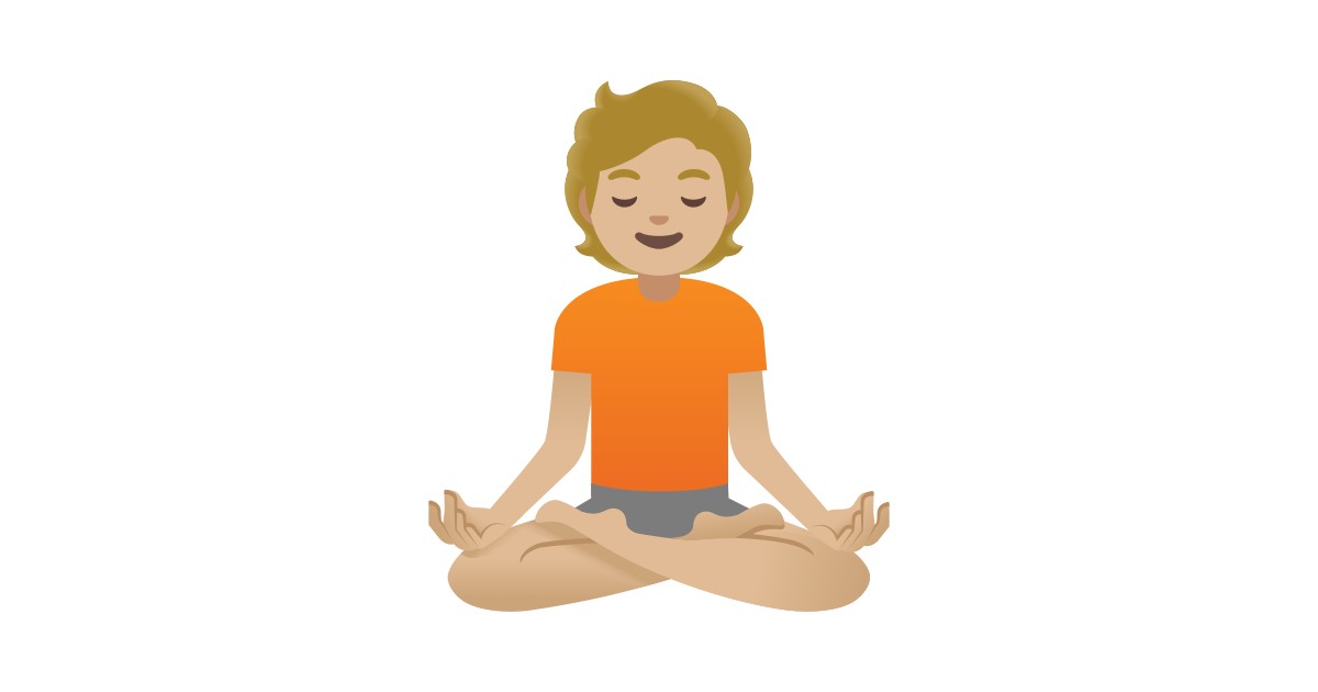 🧘🏼 Person In Lotus Position: Medium-light Skin Tone Emoji