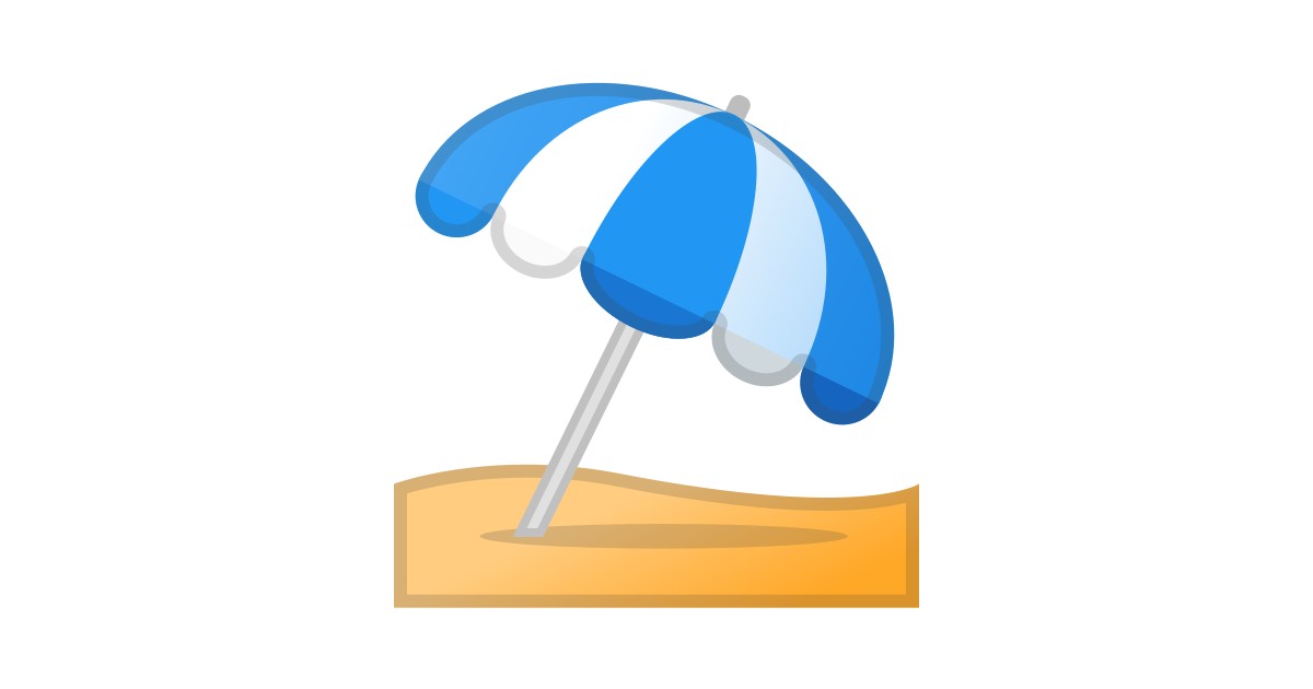 ⛱️ aufgestellter Sonnenschirm-Emoji