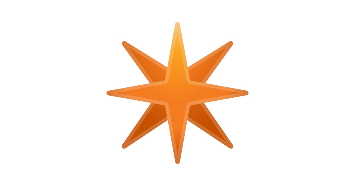 ️ étoile Huit Branches Emoji
