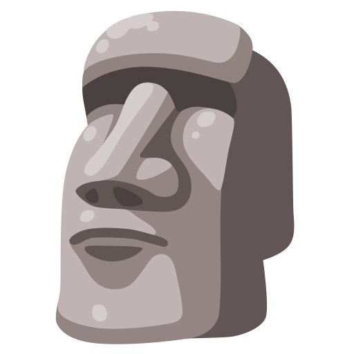 🗿 Moai Emoji, Cara De Pedra Emoji