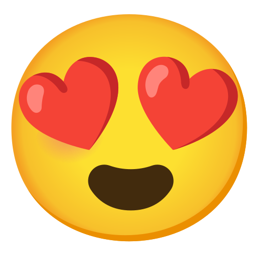 emoji heart eyes