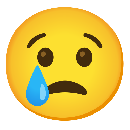 😢 Rosto Chorando Emoji