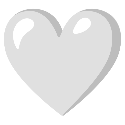 🤍 White Heart Emoji