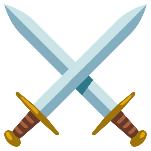 Sword Clipart Crossed Sword Sword - Red And Blue Swords Crossing Emoji,Crossed  Swords Emoji - Free Emoji PNG Images 