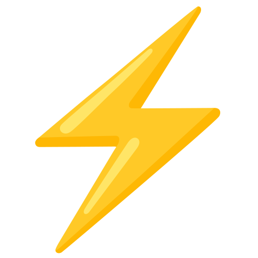 ⚡ High Voltage Emoji Zap Emoji Lightning Bolt Emoji