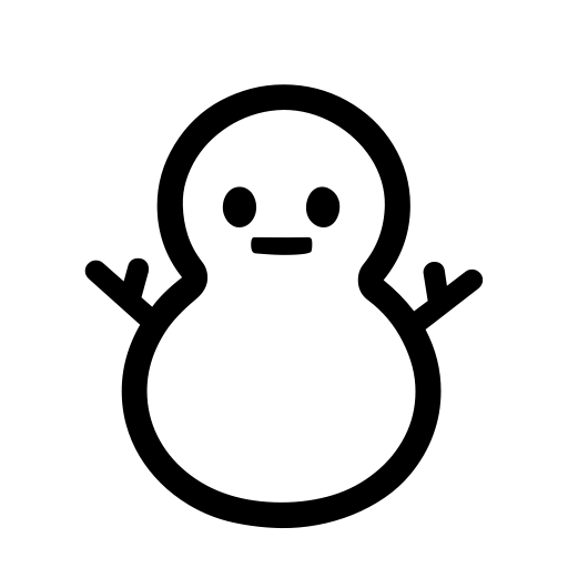 ⛄ Muñeco De Nieve Emoji