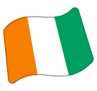 perler Bror mund 🇨🇮 Flag: Côte D'Ivoire Emoji, CI Flag Emoji