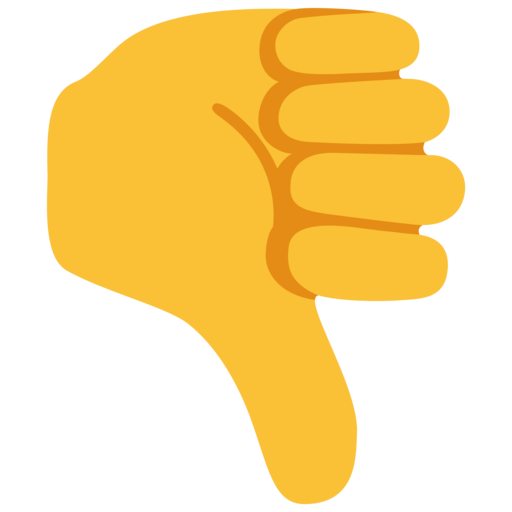 thumbs down emoji