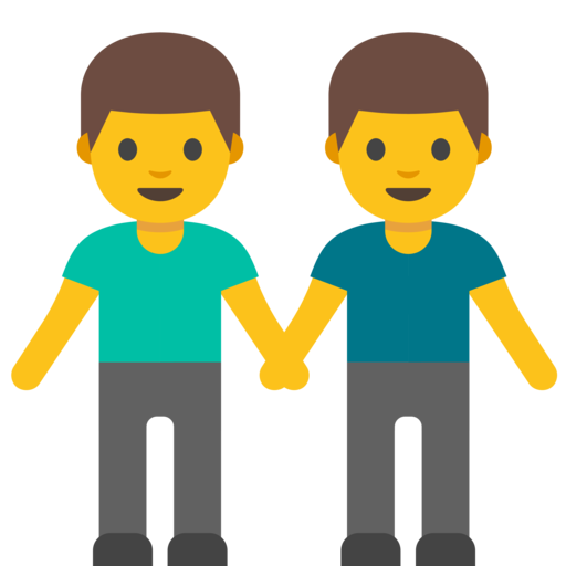 Two Men Holding Hands Clipart 