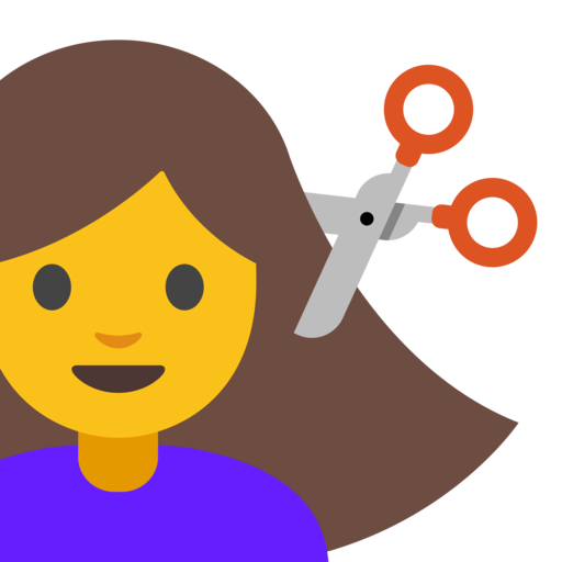 💇‍♀️ Mulher Cortando O Cabelo em Twitter Emoji Stickers 13.1