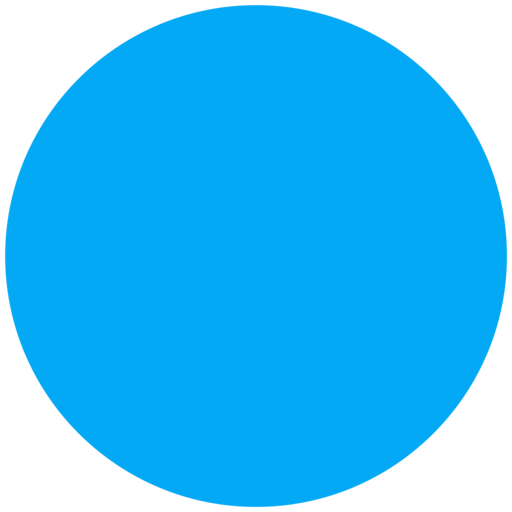🔵 Círculo Azul Grande Emoji