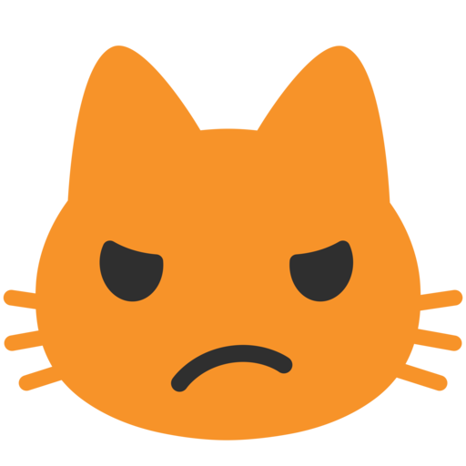 Cat, emoji, expression, pout, pouting, scowling, unhappy icon - Download on  Iconfinder