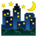 Android Oreo; U+1F303; Emoji
