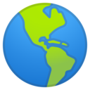 Android Oreo; U+1F30E; Emoji