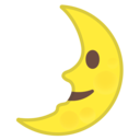 Android Oreo; U+1F31B; Emoji