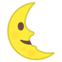 Android Oreo; U+1F31C; Emoji
