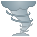 Android Oreo; U+1F32A; Hurricane Emoji