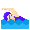 Android Oreo; U+1F3CA U+1F3FB U+200D U+2640 U+FE0F; Emoji