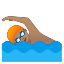 Android Oreo; U+1F3CA U+1F3FD U+200D U+2642 U+FE0F; Emoji