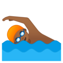 Android Oreo; U+1F3CA U+1F3FE; Emoji