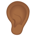 Android Oreo; U+1F442 U+1F3FE; Emoji