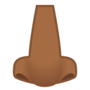 Android Oreo; U+1F443 U+1F3FE; Emoji