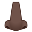 Android Oreo; U+1F443 U+1F3FF; Emoji