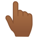 Android Oreo; U+1F446 U+1F3FE; Emoji