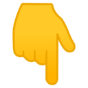 Android Oreo; U+1F447; Emoji