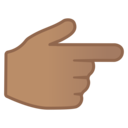 Android Oreo; U+1F449 U+1F3FD; Emoji