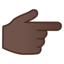 Android Oreo; U+1F449 U+1F3FF; Emoji
