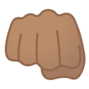 Android Oreo; U+1F44A U+1F3FD; Emoji