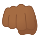 Android Oreo; U+1F44A U+1F3FE; Emoji