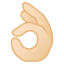 Android Oreo; U+1F44C U+1F3FB; Emoji