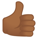 Android Oreo; U+1F44D U+1F3FE; Emoji