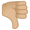 Android Oreo; U+1F44E U+1F3FC; Emoji