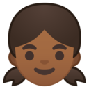 Android Oreo; U+1F467 U+1F3FE; Emoji