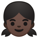 Android Oreo; U+1F467 U+1F3FF; Emoji