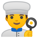 Android Oreo; U+1F468 U+200D U+1F373; Emoji