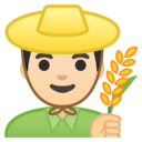 Android Oreo; U+1F468 U+1F3FB U+200D U+1F33E; Emoji