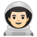 Android Oreo; U+1F468 U+1F3FB U+200D U+1F680; Emoji