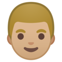 Android Oreo; U+1F468 U+1F3FC; Emoji