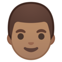 Android Oreo; U+1F468 U+1F3FD; Emoji
