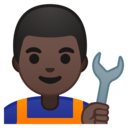 Android Oreo; U+1F468 U+1F3FF U+200D U+1F527; Emoji