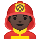 Android Oreo; U+1F468 U+1F3FF U+200D U+1F692; Emoji
