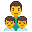Android Oreo; U+1F468 U+200D U+1F466 U+200D U+1F466; Emoji