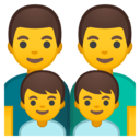 Android Oreo; U+1F468 U+200D U+1F468 U+200D U+1F466 U+200D U+1F466; Emoji