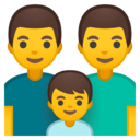 Android Oreo; U+1F468 U+200D U+1F468 U+200D U+1F466; Emoji
