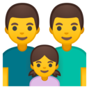 Android Oreo; U+1F468 U+200D U+1F468 U+200D U+1F467; Emoji