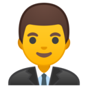 Android Oreo; U+1F468 U+200D U+1F4BC; Emoji